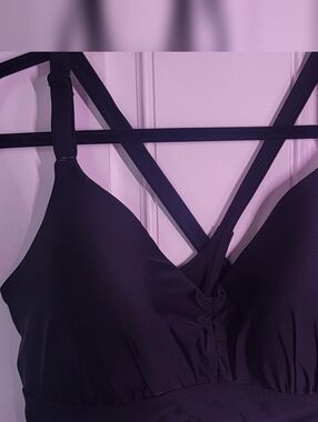 Black Strappy Women's Bikini Top — Sleek Swimwear